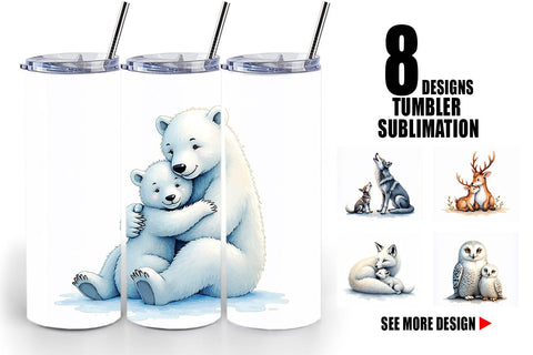 Tumbler Arctic Snuggles Sublimation artnoy 