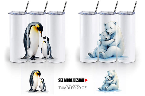 Tumbler Arctic Snuggles Sublimation artnoy 