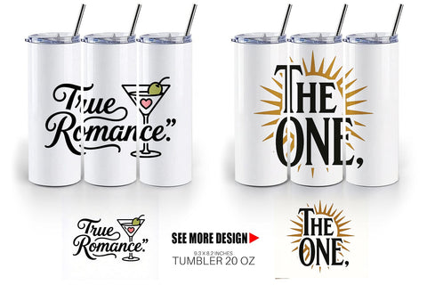 Tumbler Art Deco Valentine Elegant Quotes Sublimation artnoy 
