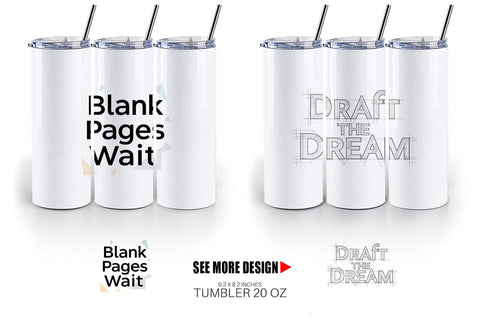 Tumbler Artistic Creative Destiny Quote Sublimation artnoy 