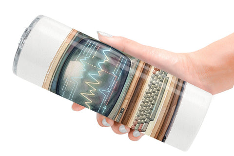 Tumbler Atomic Age School Supplies Watercolor Sublimation artnoy 