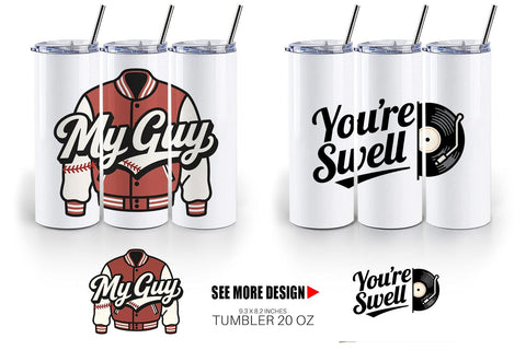 Tumbler Atomic Love 50s Valentine Quotes Sublimation artnoy 