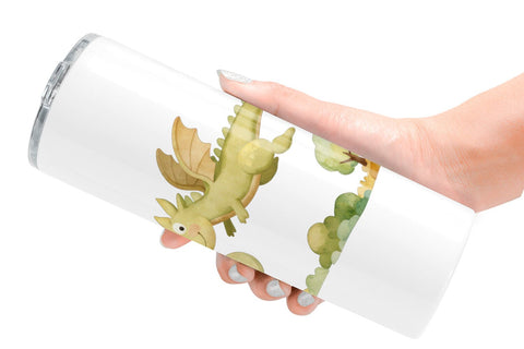 Tumbler Autumn Baby Dragons Sublimation artnoy 