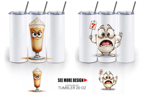 Tumbler Autumn Beverages Sublimation artnoy 