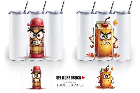 Tumbler Autumn Beverages Sublimation artnoy 