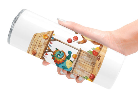 Tumbler Autumn Critter Monsters Sublimation artnoy 