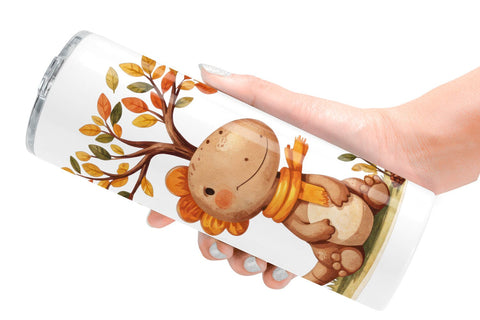 Tumbler Autumn Dino Friends Sublimation artnoy 