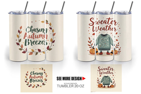 Tumbler Autumn Glow Quotes Sublimation artnoy 