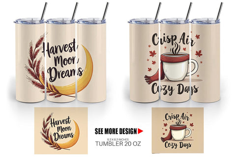 Tumbler Autumn Glow Quotes Sublimation artnoy 