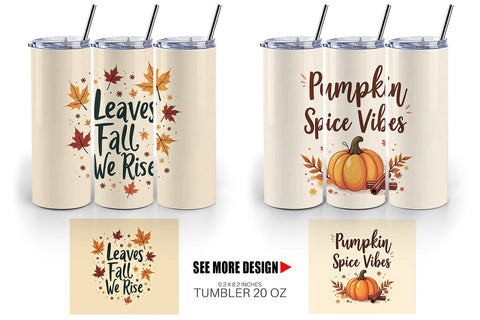Tumbler Autumn Glow Quotes Sublimation artnoy 