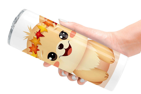 Tumbler Autumn Puppy Parade Sublimation artnoy 