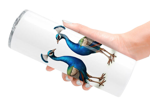 Tumbler Avian Affection Watercolor Bird Couples Sublimation artnoy 