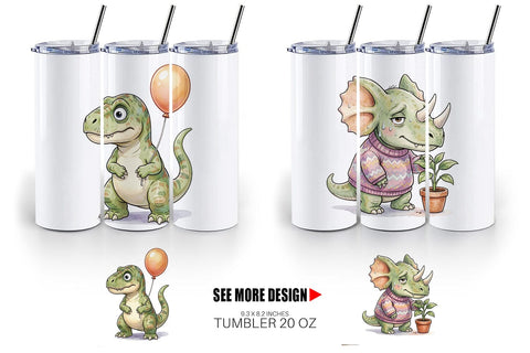 Tumbler Awkward Introvert Dinosaur Sublimation artnoy 