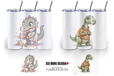 Tumbler Awkward Introvert Dinosaur Sublimation artnoy 