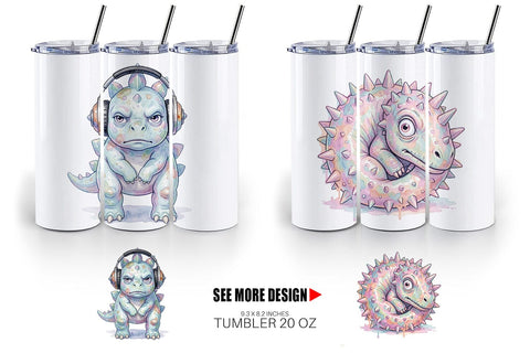 Tumbler Awkward Introvert Dinosaur Sublimation artnoy 