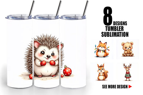 Tumbler Awkward Nordic Woodland Sublimation artnoy 