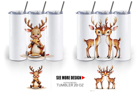 Tumbler Awkward Reindeer Academy Sublimation artnoy 