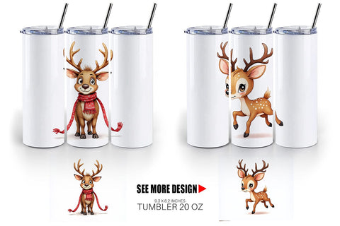 Tumbler Awkward Reindeer Academy Sublimation artnoy 