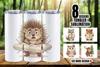 Tumbler Awkward Wilderness Watercolor SVG artnoy 