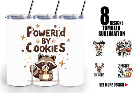 Tumbler Awkwardly Festive Critters: Ugly Cute Animal Quotes Sublimation artnoy 
