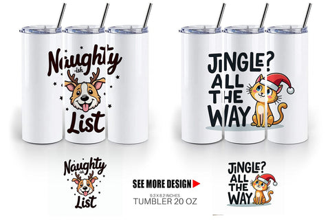 Tumbler Awkwardly Festive Critters: Ugly Cute Animal Quotes Sublimation artnoy 