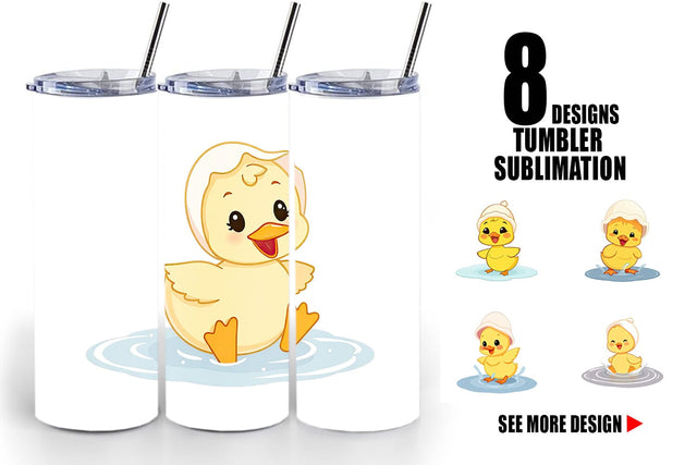 Tumbler Baby Duck Sublimation artnoy 