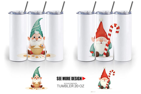 Tumbler Baby Gnome Christmas Sublimation artnoy 