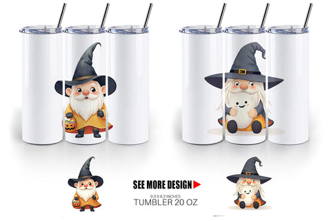 Tumbler Baby Gnome Halloween Sublimation artnoy 