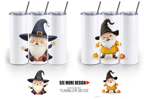 Tumbler Baby Gnome Halloween Sublimation artnoy 