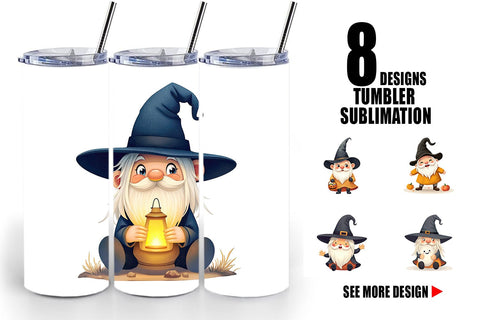 Tumbler Baby Gnome Halloween Sublimation artnoy 