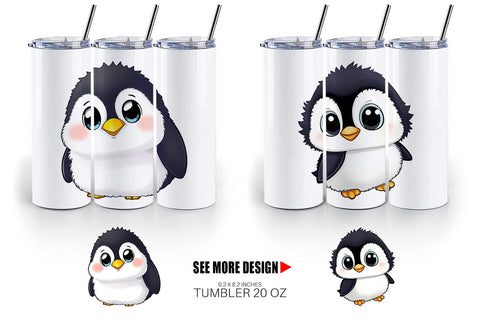 Tumbler Baby Penguin Sublimation artnoy 