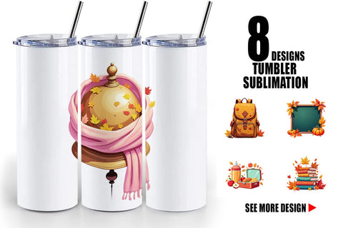 Tumbler Back to Autumn Sublimation artnoy 