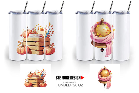 Tumbler Back to Autumn Sublimation artnoy 