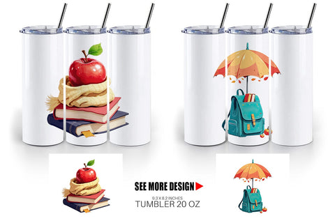 Tumbler Back to Autumn Sublimation artnoy 