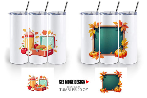 Tumbler Back to Autumn Sublimation artnoy 