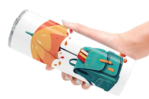 Tumbler Back to Autumn Sublimation artnoy 