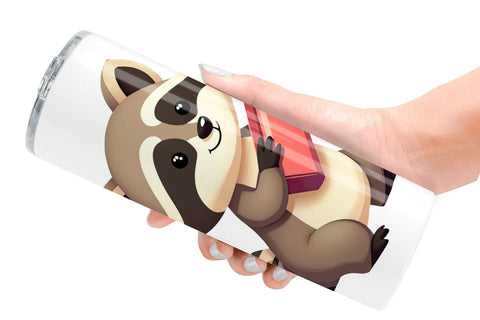 Tumbler Back to School Animals Sublimation artnoy 