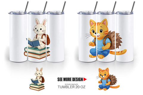 Tumbler Backpack Buddies Sublimation artnoy 