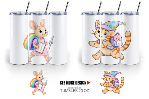 Tumbler Backpack Buddies Sublimation artnoy 