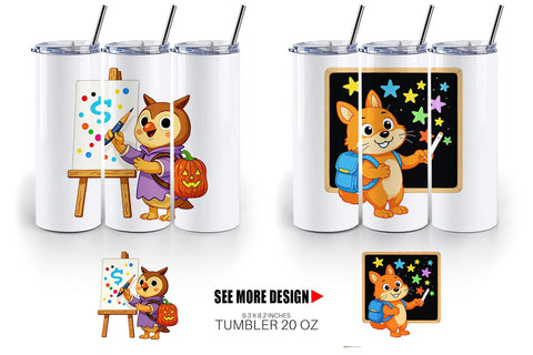 Tumbler Backpack Buddies Sublimation artnoy 