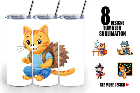 Tumbler Backpack Buddies Sublimation artnoy 