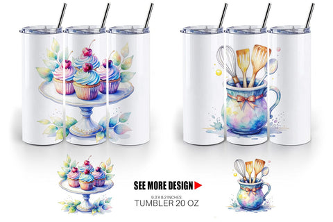 Tumbler Baking Queen Kitchen Sublimation artnoy 