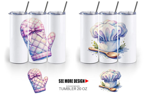 Tumbler Baking Queen Kitchen Sublimation artnoy 