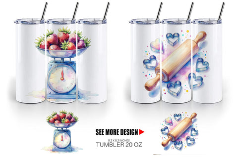 Tumbler Baking Queen Kitchen Sublimation artnoy 