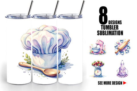 Tumbler Baking Queen Kitchen Sublimation artnoy 