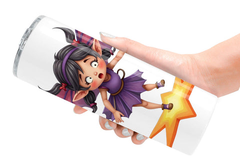 Tumbler Bat Fairy Mishaps Sublimation artnoy 
