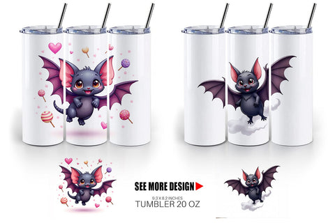 Tumbler Bat Variations Sublimation artnoy 
