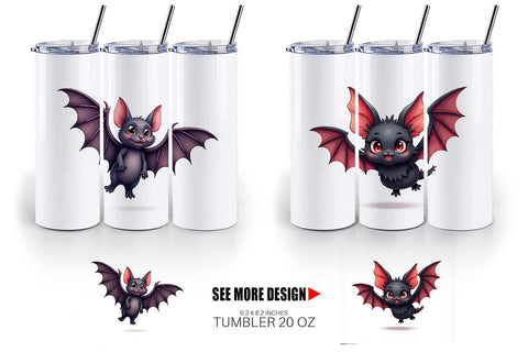 Tumbler Bat Variations Sublimation artnoy 