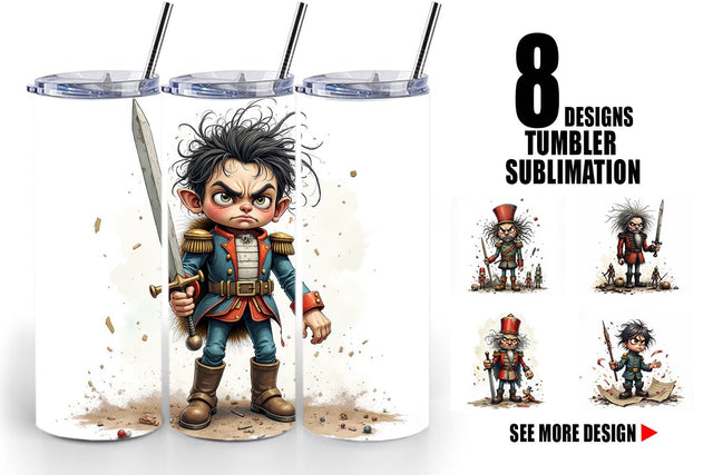 Tumbler Battle Worn Nutcracker Sublimation artnoy 