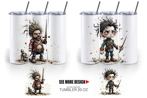 Tumbler Battle Worn Nutcracker Sublimation artnoy 